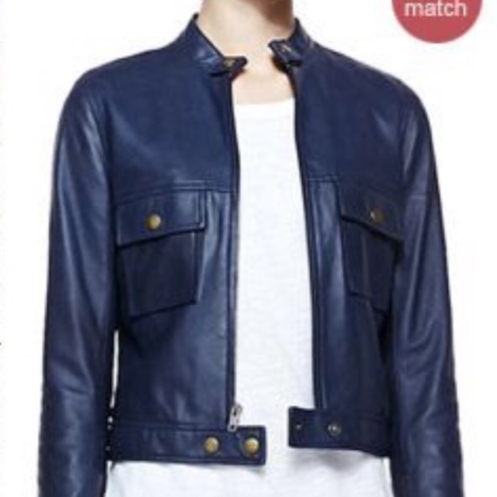 CURRENT/ELLIOTT Leather Jacket. SZ (1)